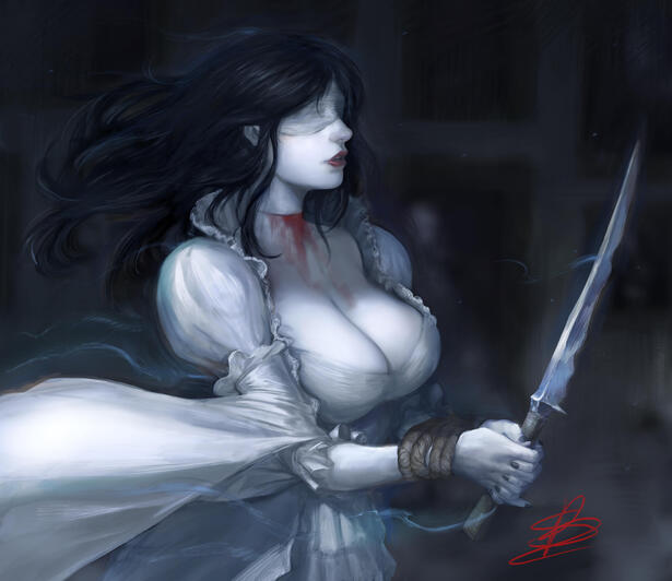 "Mourning Widow" Private Commission